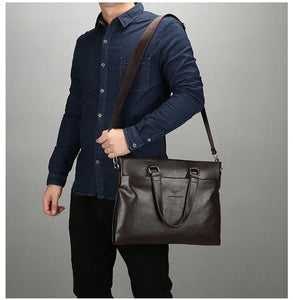 Men's business Synthetic leather briefcase Hard briefcase Handbag Business Briefcase | Regalia Lodge