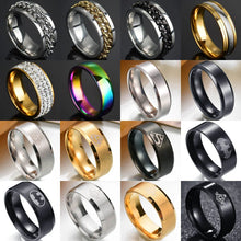 Load image into Gallery viewer, Titanium steel men&#39;s jewelry Masonic Ring Fashion Ring masons Symbol Compass G Ring Ring | Regalia Lodge
