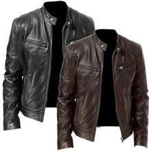Load image into Gallery viewer, PU Leather Jacket Slim Leather Jacket | Regalia Lodge