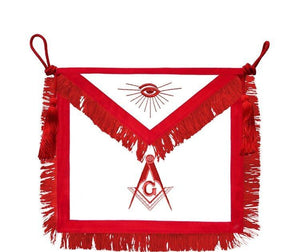 Rito Escoces // Master Mason Signature Hand Embroidered Apron | Regalia Lodge