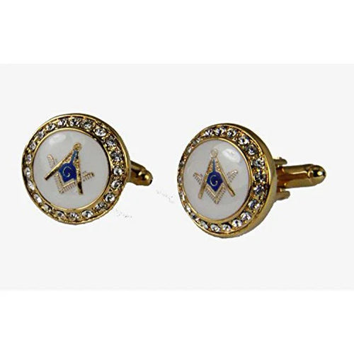 Masonic Square & Compass Cufflinks – Freemason Bling Set | Regalia Lodge