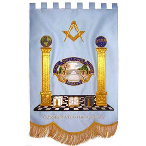Gold Wire Handmade Embroidered Masonic Banners | Regalia Lodge