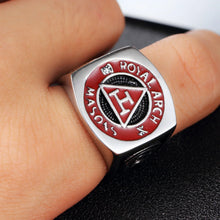 Load image into Gallery viewer, Stainless Steel G Ring Men&#39;s Jewelry Vintage Masonic Ring Titanium Steel Gift | Regalia Lodge