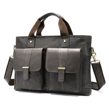 画像をギャラリービューアに読み込む, Men&#39;s Leather business briefcase Hard briefcase Handbag Business Briefcase Official Briefcase Multifunctional Briefcase | Regalia Lodge