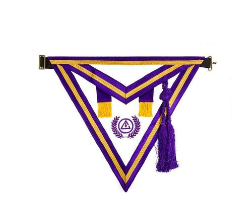 New Jersey Past Grand Illustrious Hand Embroidered Master Apron | Regalia Lodge