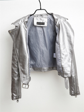 Load image into Gallery viewer, Punk style leather motorcycle Jacket-biker leather jacket-PU Leather jacket | Regalia Lodge