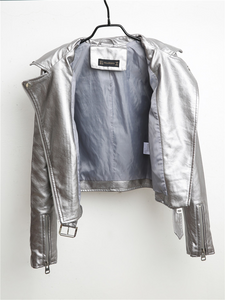 Punk style leather motorcycle Jacket-biker leather jacket-PU Leather jacket | Regalia Lodge