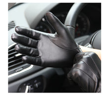 Load image into Gallery viewer, WARMEN men&#39;s PU leather gloves - WARMEN Winter Leather Gloves for Men-WARMEN Mens Texting Winter Gloves -Warmen Faux Leather Winter Gloves | Regalia Lodge