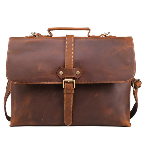 Leather men's business briefcase Men's leather briefcase Hard briefcase Handbag Business Briefcase | Regalia Lodge