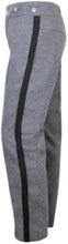 Load image into Gallery viewer, Civil War CS Grey Trouser with 1.5 inch Sky/Yellow/Red/Black/Navy Rank Stripe-Mens Civil War Trousers | Regalia Lodge