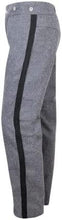 Load image into Gallery viewer, Civil War CS Grey Trouser with 2&quot; inch Sky/Yellow/Red/Black/Navy Rank Stripe-Mens Civil War Trouser | Regalia Lodge