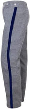 Load image into Gallery viewer, Civil War CS Sky Grey Trouser with 1.5 inch Yellow/Red/Black/Navy Rank Stripe-Civil War Trouser | Regalia Lodge
