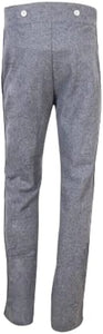 Civil War CS Grey Trouser with 1.5 inch Sky/Yellow/Red/Black/Navy Rank Stripe-Mens Civil War Trousers | Regalia Lodge