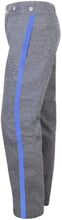 Load image into Gallery viewer, Civil War CS Grey Trouser with 1.5 inch Sky/Yellow/Red/Black/Navy Rank Stripe-Mens Civil War Trousers | Regalia Lodge