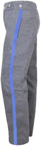 Civil War CS Grey Trouser with 1.5 inch Sky/Yellow/Red/Black/Navy Rank Stripe-Mens Civil War Trousers | Regalia Lodge