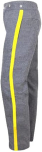Civil War CS Grey Trouser with 1.5 inch Sky/Yellow/Red/Black/Navy Rank Stripe-Mens Civil War Trousers | Regalia Lodge