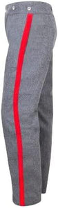 Civil War CS Grey Trouser with 2" inch Sky/Yellow/Red/Black/Navy Rank Stripe-Mens Civil War Trouser | Regalia Lodge