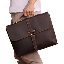 Carica l&#39;immagine nel visualizzatore di Gallery, Leather men&#39;s business briefcase Men&#39;s leather briefcase Hard briefcase Handbag Business Briefcase | Regalia Lodge