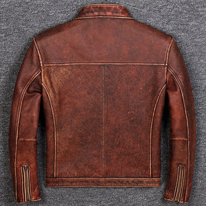 First Layer Cowhide Leather Jacket, Pure Leather Jacket for Mens | Regalia Lodge