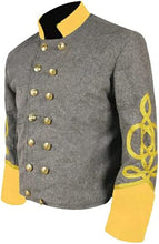 Load image into Gallery viewer, Civil War Confederate Cavalry General 4 braid Shell Jacket | Regalia Lodge