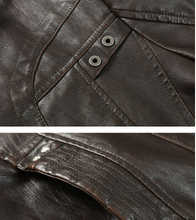 Load image into Gallery viewer, Men&#39;s PU Leather Jacket-Casual Leather jacket for mens-biker Lightweight Leather jacket | Regalia Lodge