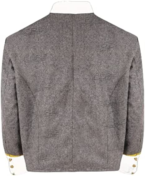 Civil War CS Officer's Grey with Off White 3 Braid Double Breast Shell ...