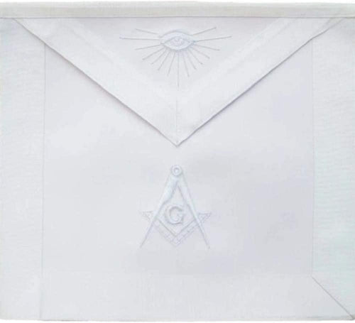 Masonic Master Mason Apron All White | Regalia Lodge
