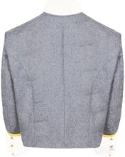 Load image into Gallery viewer, Civil War CS Officer&#39;s Grey with Off White 4 Braid Single Breast Shell Jacket | Regalia Lodge