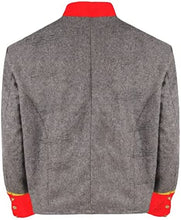 Load image into Gallery viewer, Civil War CSA Major Artillery 3 Row Braids Double Breast Wool Shell Jacket | Regalia Lodge