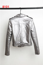 Load image into Gallery viewer, Punk style leather motorcycle Jacket-biker leather jacket-PU Leather jacket | Regalia Lodge