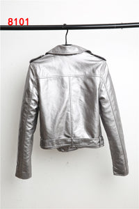 Punk style leather motorcycle Jacket-biker leather jacket-PU Leather jacket | Regalia Lodge