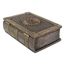 Load image into Gallery viewer, Masonic Symbol Freemasonry Square and Compasses Hinged Book Box 5.75&quot;L-Masonic Book Box for Masons | Regalia Lodge