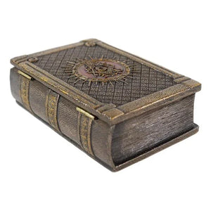 Masonic Symbol Freemasonry Square and Compasses Hinged Book Box 5.75"L-Masonic Book Box for Masons | Regalia Lodge