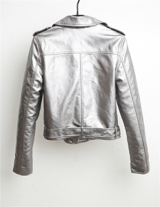 Punk style leather motorcycle Jacket-biker leather jacket-PU Leather jacket | Regalia Lodge
