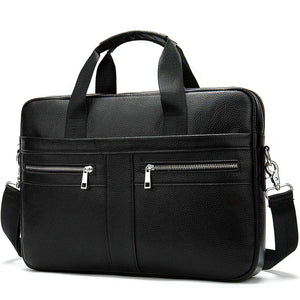 Business men briefcase cowhide layer Hard briefcase Handbag Business Briefcase | Regalia Lodge