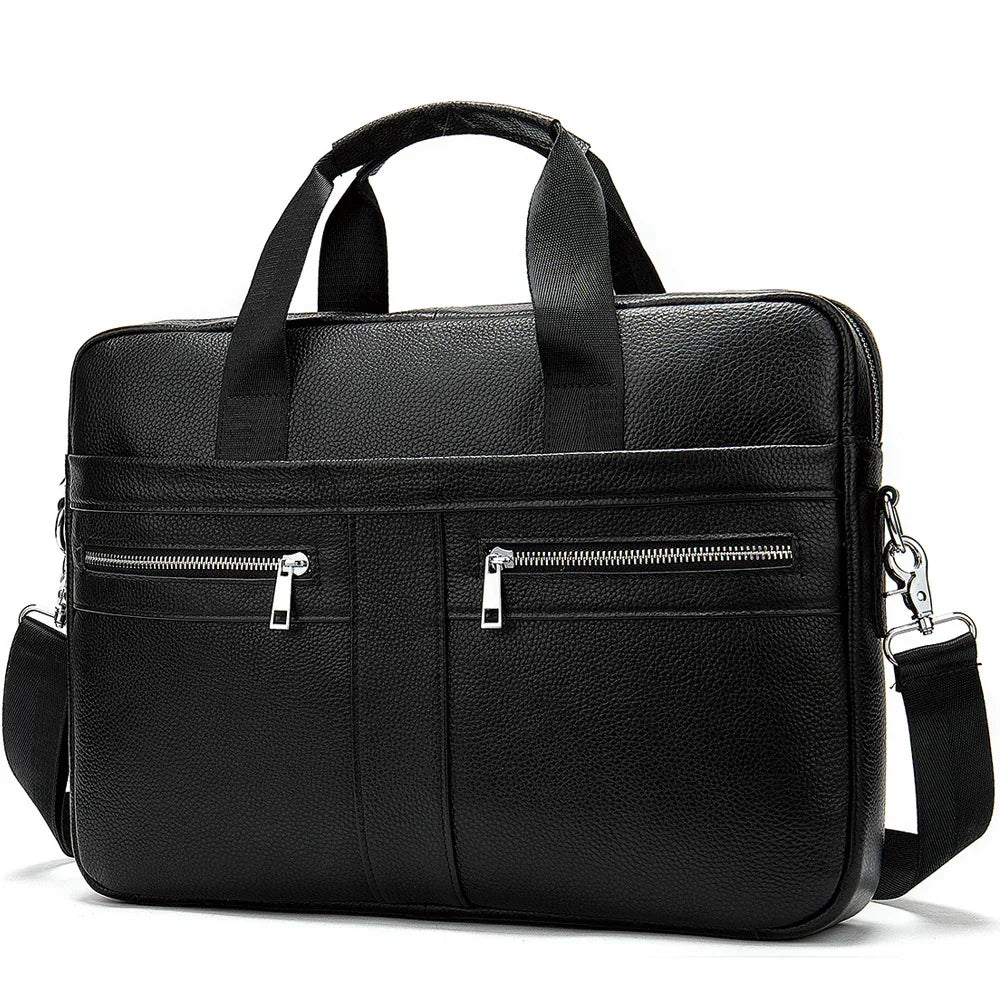 Business men briefcase cowhide layer Hard briefcase Handbag Business Briefcase | Regalia Lodge
