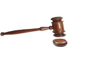 High-Quality Wooden Gavel and Round Block Set-Suitable for Judges, Law Students, Court, Auction And Lawyers Meeting-ELEGANT Judges DESK ACCESSORY | Regalia Lodge