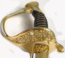 Carica l&#39;immagine nel visualizzatore di Gallery, Marine Corps Uniform Officer NCO Replica Dress Sword (Gold) | Regalia Lodge