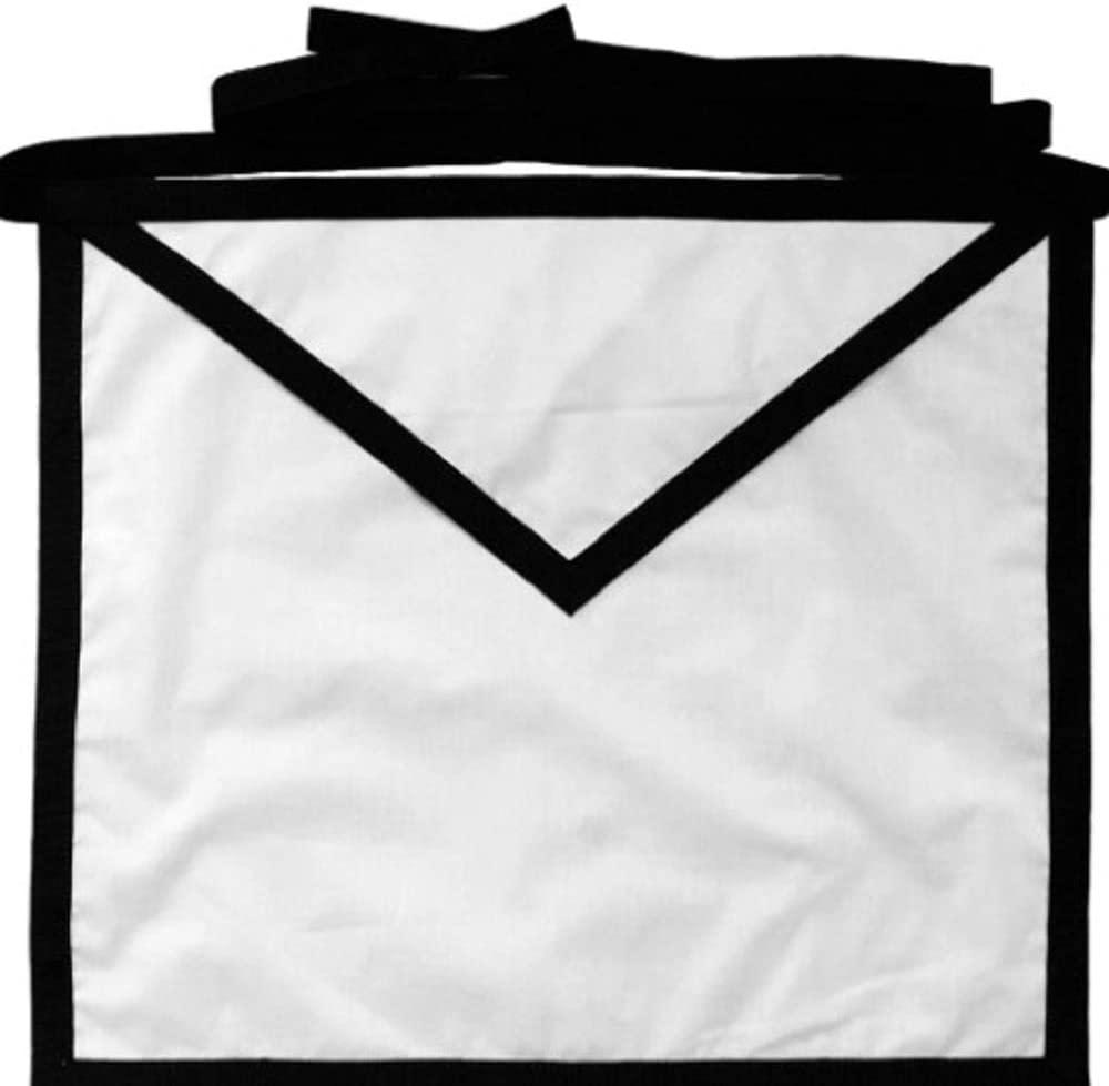 Masonic White Cotton Duck Cloth Funeral Apron | Regalia Lodge