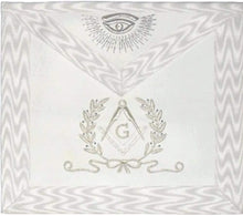 画像をギャラリービューアに読み込む, Hand Embroidered Masonic Master Mason Apron White | Regalia Lodge