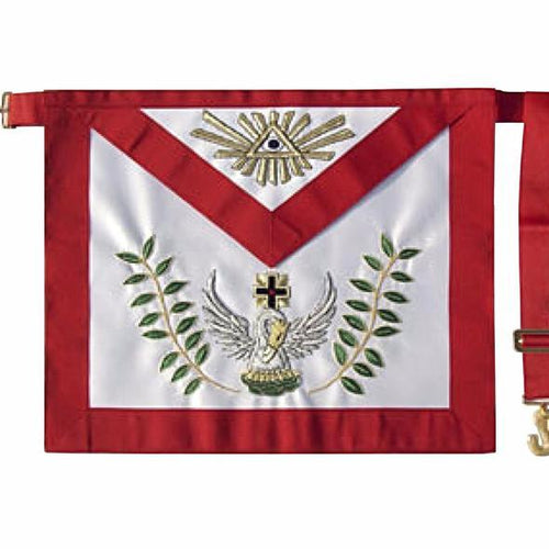 Masonic Scottish Rite AASR Silk apron 18th degree Hand Embroidered | Regalia Lodge