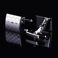 Carica l&#39;immagine nel visualizzatore di Gallery, Men&#39;s Cufflink-Pair Checkerboard Pattern links-Cufflinks for Mens | Regalia Lodge