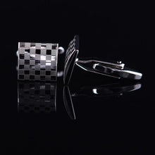 Carica l&#39;immagine nel visualizzatore di Gallery, Men&#39;s Cufflink-Pair Checkerboard Pattern links-Cufflinks for Mens | Regalia Lodge
