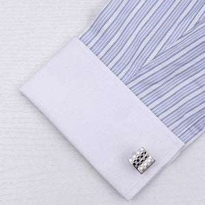 Men's Cufflink-Pair Checkerboard Pattern links-Cufflinks for Mens | Regalia Lodge