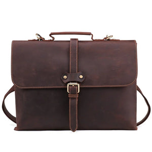 Leather men's business briefcase Men's leather briefcase Hard briefcase Handbag Business Briefcase | Regalia Lodge