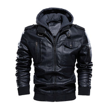 Load image into Gallery viewer, Men&#39;s Washed PU Leather Casual Men&#39;s Leather Jacket-Leather jacket for mens | Regalia Lodge
