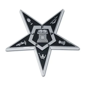 Eastern Star Chrome Emblem-Auto Emblems & Stickers - Dean Masonic Supply | Regalia Lodge