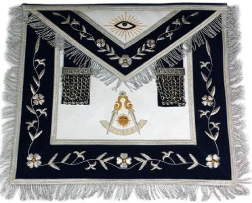 Masonic Past Master Apron Gold and Silver Hand Embroidery Apron | Regalia Lodge