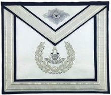 Charger l&#39;image dans la galerie, Masonic Past Master Silver Hand Embroidered Freemasons Apron | Regalia Lodge