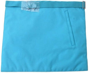 Master Mason French Rite / Modern Rite Star G Silk Apron - Sky Blue | Regalia Lodge